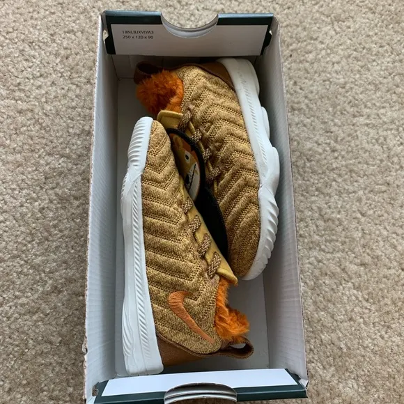 Nike LeBron 16 Little Big Cats lion animals kids boys sneakers shoes