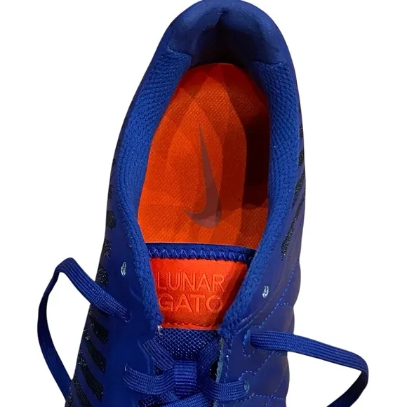 Nike Lunargato Il Indoor/Court Low Soccer Shoes Deep Royal Blue Men's Size‎ 11