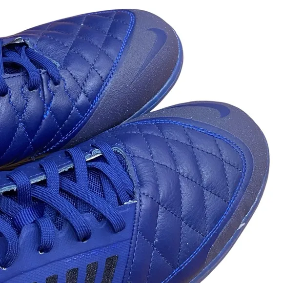 Nike Lunargato Il Indoor/Court Low Soccer Shoes Deep Royal Blue Men's Size‎ 11