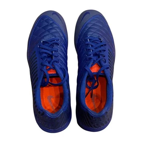 Nike Lunargato Il Indoor/Court Low Soccer Shoes Deep Royal Blue Men's Size‎ 11