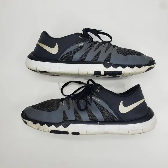 Nike Men's Free Trainer 5.0 Size 9.5 Shoes 719922-010 Black White