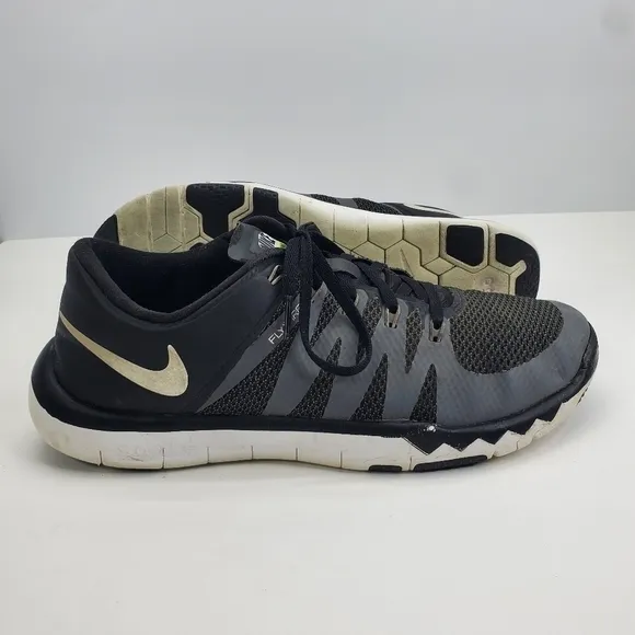 Nike Men's Free Trainer 5.0 Size 9.5 Shoes 719922-010 Black White