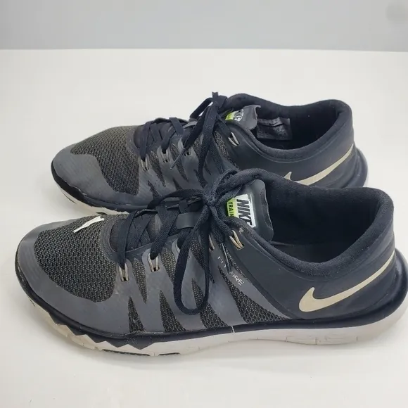 Nike Men's Free Trainer 5.0 Size 9.5 Shoes 719922-010 Black White