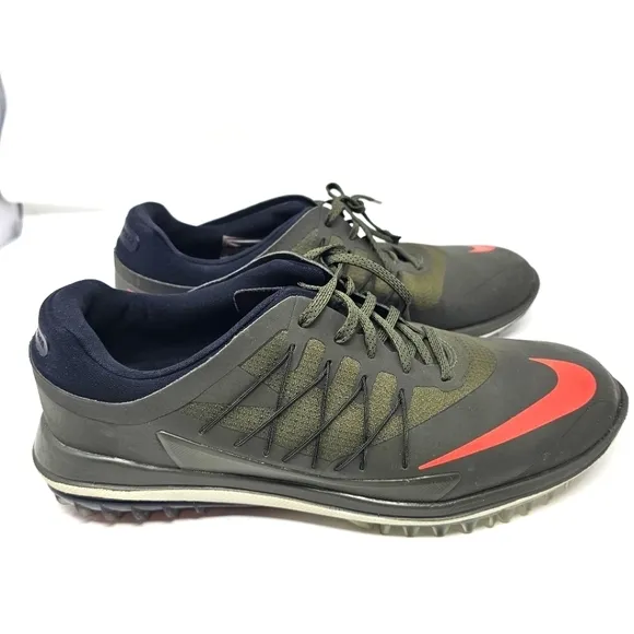 Nike Mens Lunar Control Vapor Golf Shoes Khaki Green 849971-300 US Men's‎ 10.5.