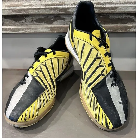 Nike Mens Rare T90 Shoot IV IC 472558-007 Yellow Black Indoor Soccer Shoes