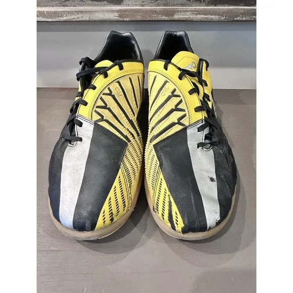 Nike Mens Rare T90 Shoot IV IC 472558-007 Yellow Black Indoor Soccer Shoes