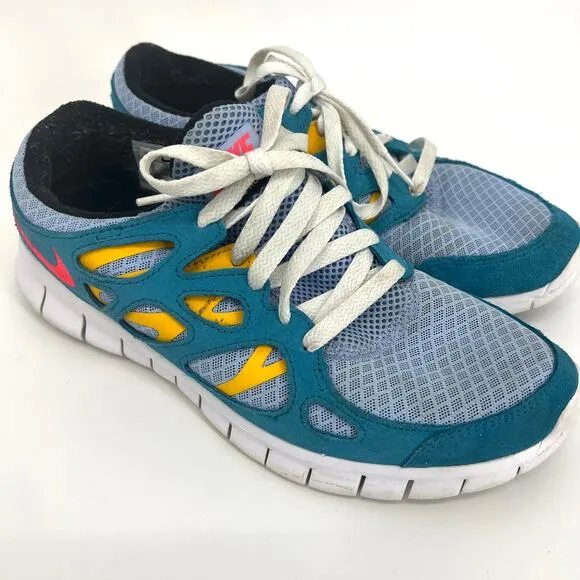 Nike Mens U.S. Size 8 Free Run 2 Cyber Teal Shoes Pre Owned