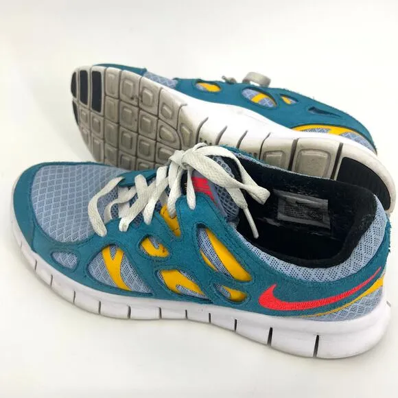 Nike Mens U.S. Size 8 Free Run 2 Cyber Teal Shoes Pre Owned