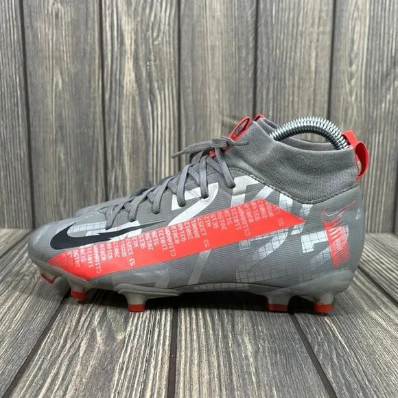Nike Mercurial Superfly 7 JR Elite FG Soccer Cleats Futbol Boots Size 5.5Y Sock