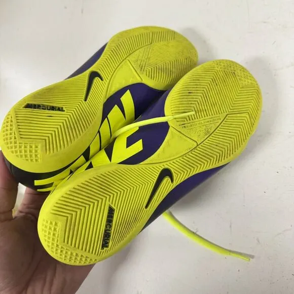 Nike Mercurial Victory IV IC 555614-570 Purple Indoor Soccer Shoes Mens 7 - BUB