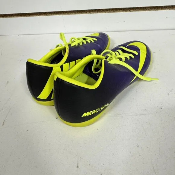 Nike Mercurial Victory IV IC 555614-570 Purple Indoor Soccer Shoes Mens 7 - BUB