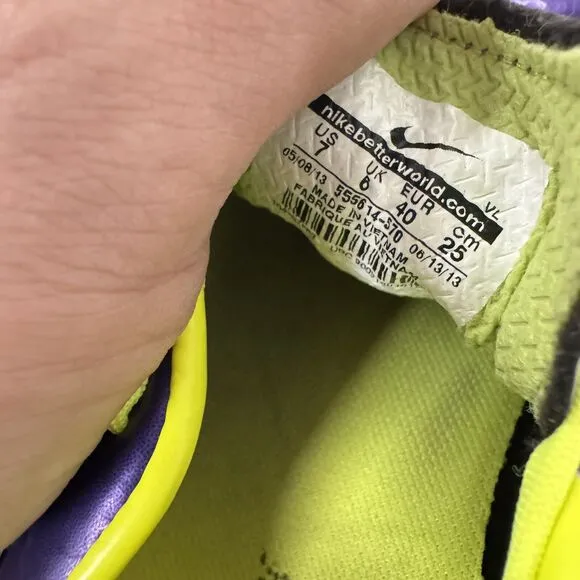 Nike Mercurial Victory IV IC 555614-570 Purple Indoor Soccer Shoes Mens 7 - BUB