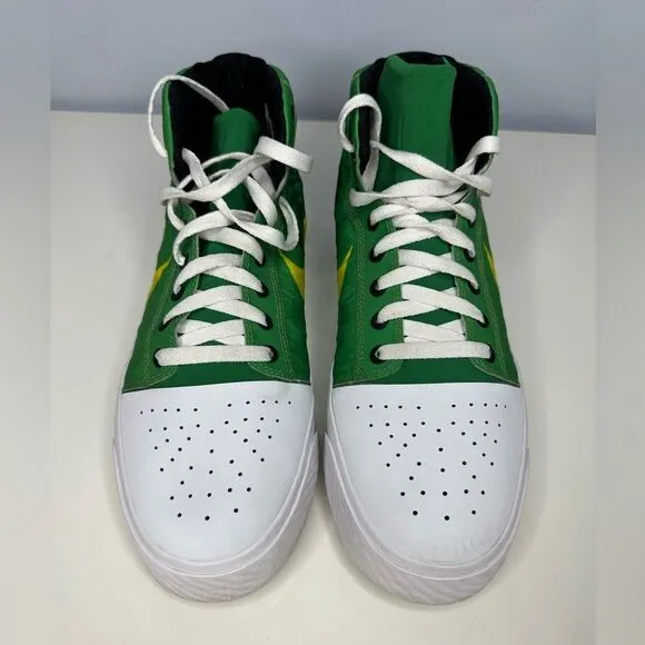 Nike Oregon Ducks Pit Crew Player Exclusive Green White Shoes Men's Size 10.5