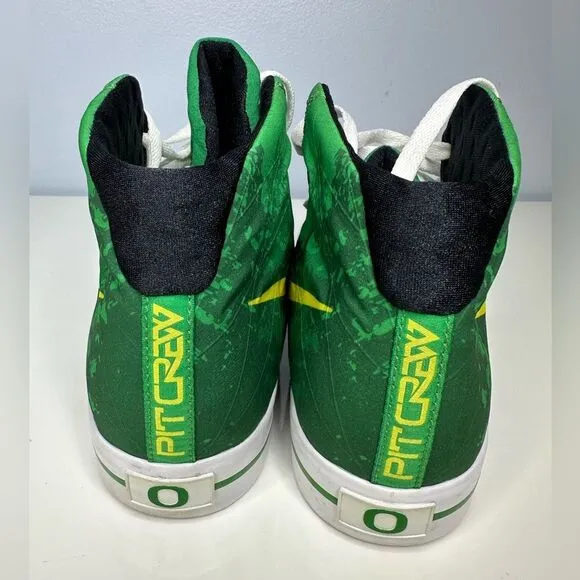 Nike Oregon Ducks Pit Crew Player Exclusive Green White Shoes Men's Size 10.5