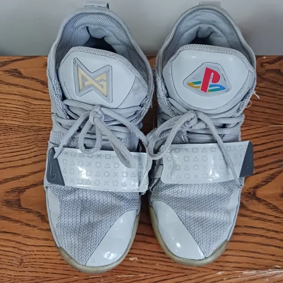Nike Paul George  PlayStation Basketball Youth 6.5 Sneakers Shoes Gray
