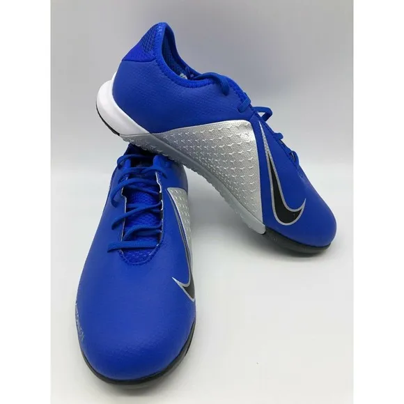 Nike Phantom Vision Indoor Soccer Shoes Blue &amp; Black AR4345-400 Size 5Y NEW