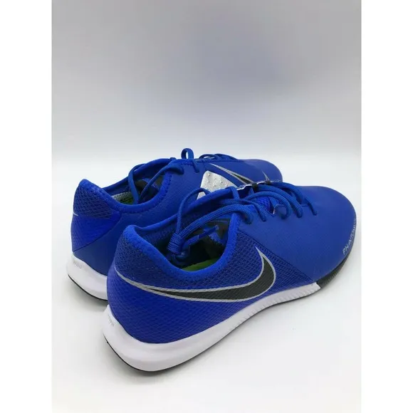 Nike Phantom Vision Indoor Soccer Shoes Blue &amp; Black AR4345-400 Size 5Y NEW