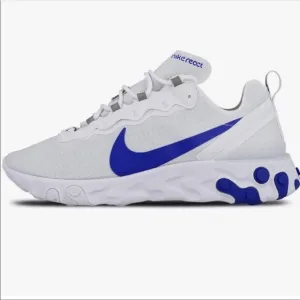 Nike React Element 55 Running Shoes White Game Royal Blue