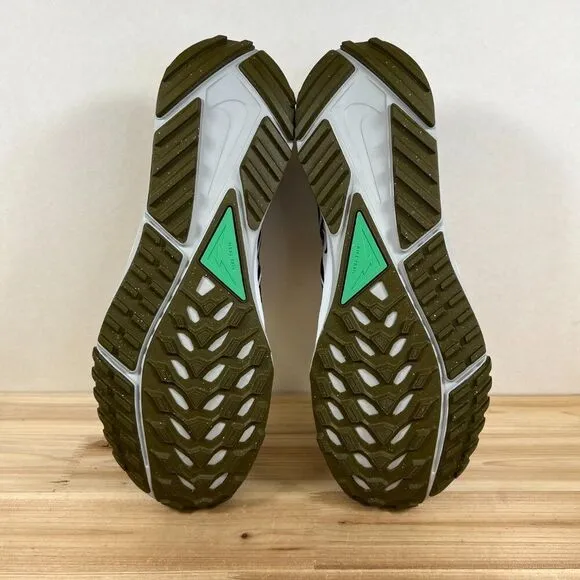 Nike React Pegasus Trail 4 Hiking Running shoes mens 14 Black tan green