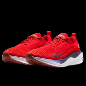 Nike ReactX Infinity Run Flyknit 4 Mens Size 10.5 Extra Wide Red White Navy Blue