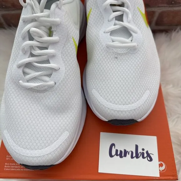 Nike Revolution 7 Women's Size 10 Wide White Athletic Running Shoes FZ6829 103