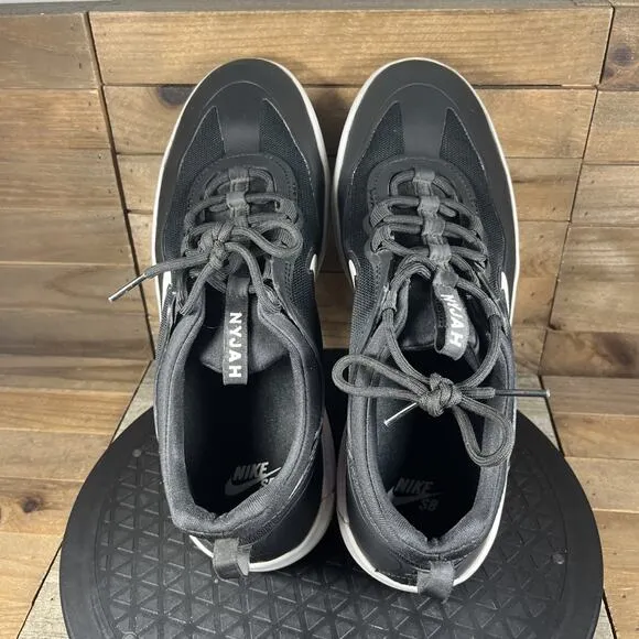 Nike SB Nyjah Free 2 Black Men's Shoes Size 9.5 Athletic Sneakers BV2078-001