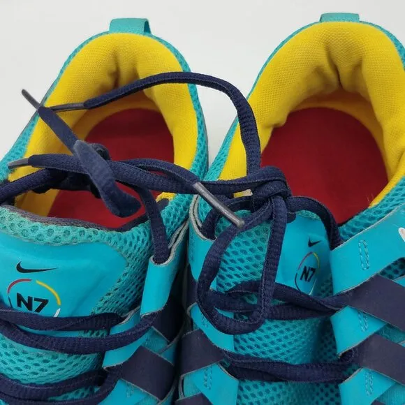 Nike Shoes Free Trainer 5.0 N7 Blackened Blue Varsity Maize Mens 10 584779-447