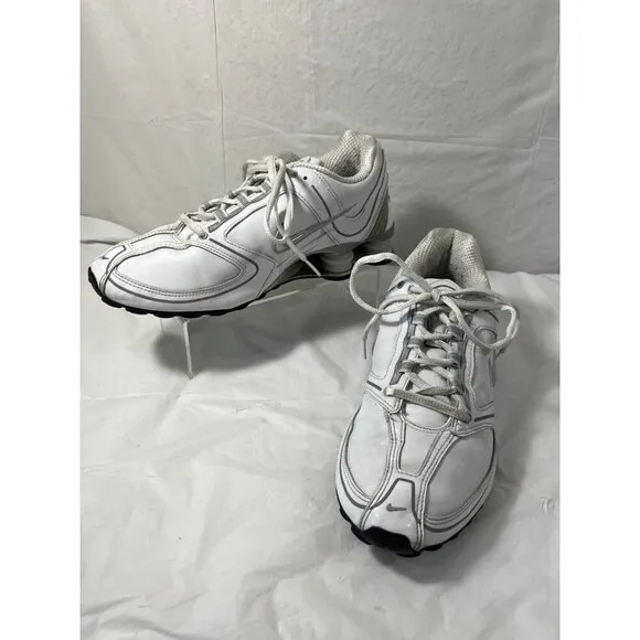 Nike SHOX Athletic Shoes Sneakers 314775-101 White SIZE 9.5