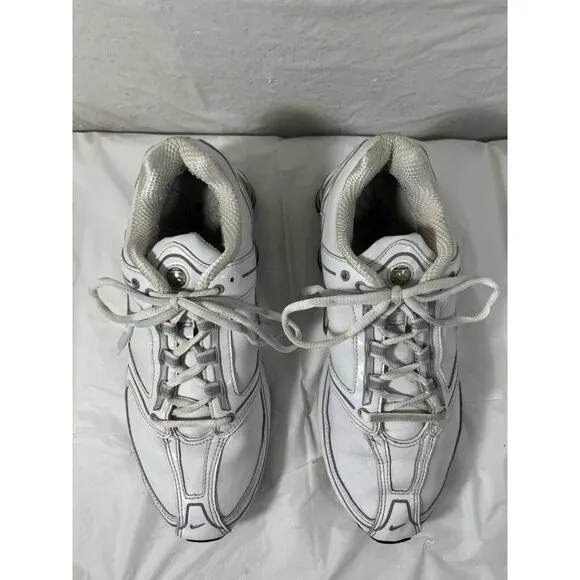 Nike SHOX Athletic Shoes Sneakers 314775-101 White SIZE 9.5
