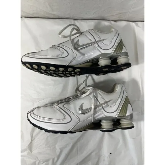 Nike SHOX Athletic Shoes Sneakers 314775-101 White SIZE 9.5