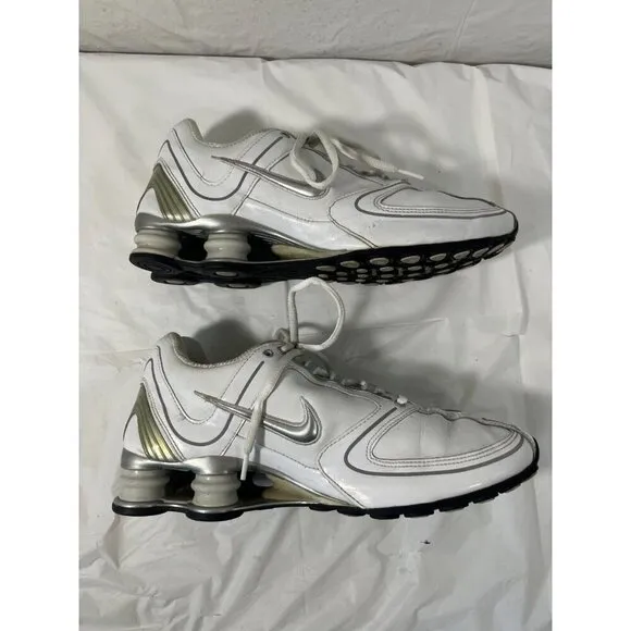 Nike SHOX Athletic Shoes Sneakers 314775-101 White SIZE 9.5