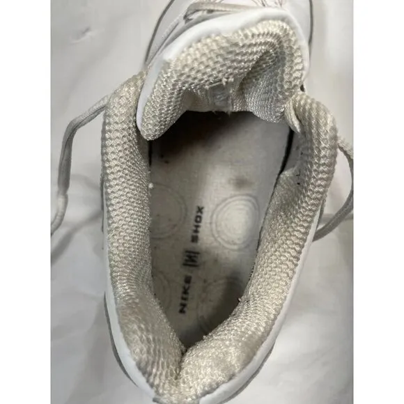 Nike SHOX Athletic Shoes Sneakers 314775-101 White SIZE 9.5