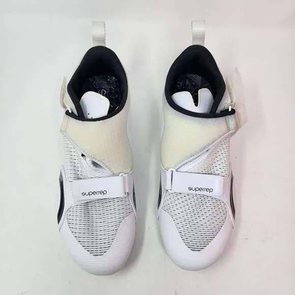 Nike SuperRep Cycle Indoor Cycling‎ Shoe Size 9 Men's CW2191 100 White Black