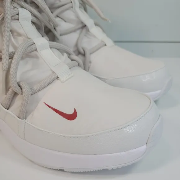 Nike Tanjun High Rise Phantom Tan Red Women's Wide Snow Boots Shoes size 9.5