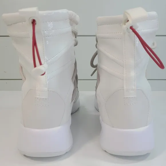 Nike Tanjun High Rise Phantom Tan Red Women's Wide Snow Boots Shoes size 9.5
