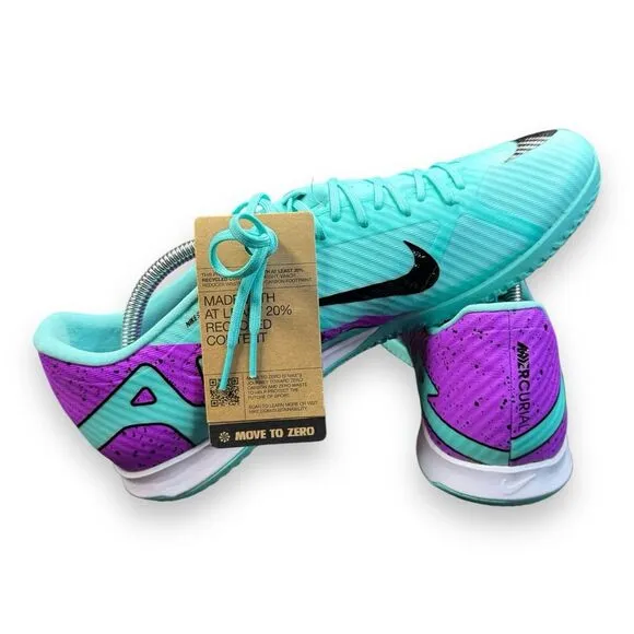 Nike Zoom Vapor 15 Academy IC Men Sz 11 Hyper Turquoise Indoor Soccer DJ5633-300