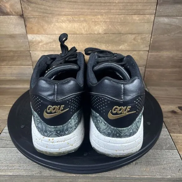 Nike Air Max 1 Golf NRG Payday Men’s Size 9.5 Lace Up Low Golf Shoes Black