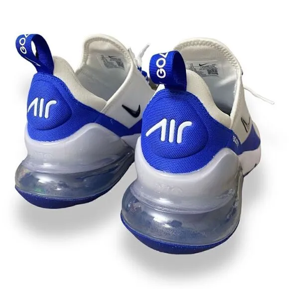 Nike Air Max 270 G Mens Golf Shoes White Racer Blue CK6483-106 size 11.5 No Box