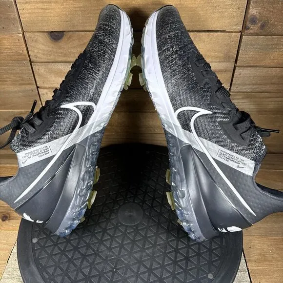 Nike Air Zoom Mens Size 9 Infinity Tour Black Lace Up Golf Shoes CT0540-001