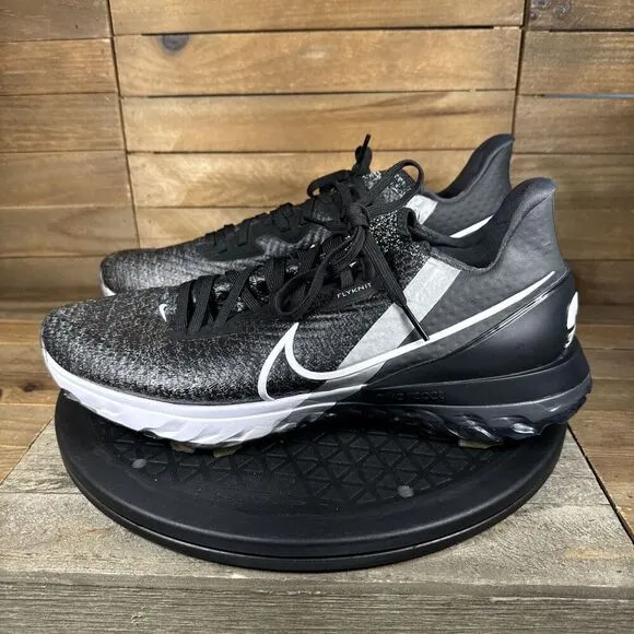 Nike Air Zoom Mens Size 9 Infinity Tour Black Lace Up Golf Shoes CT0540-001