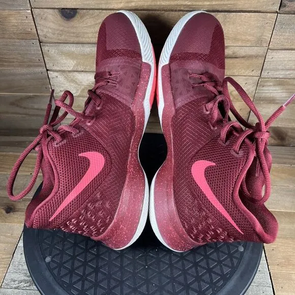 Nike Kyrie 3 Hot Punch Youth US 7Y Red Basketball Lace Up Shoes 859466-681