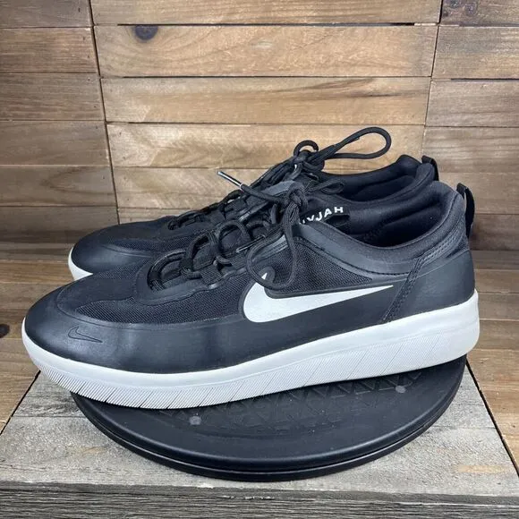 Nike SB Nyjah Free 2 Black Men's Shoes Size 11.5 Athletic Sneakers BV2078-001