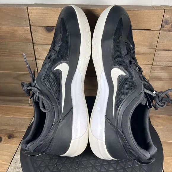 Nike SB Nyjah Free 2 Black Men's Shoes Size 11.5 Athletic Sneakers BV2078-001