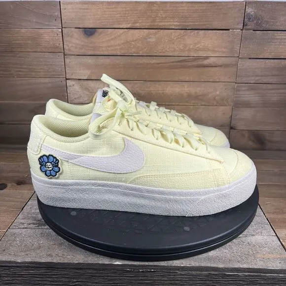 Nike Womens Size US 9 Blazer Low Platform Next Nature Flower Power Lace Up Shoes