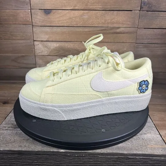 Nike Womens Size US 9 Blazer Low Platform Next Nature Flower Power Lace Up Shoes