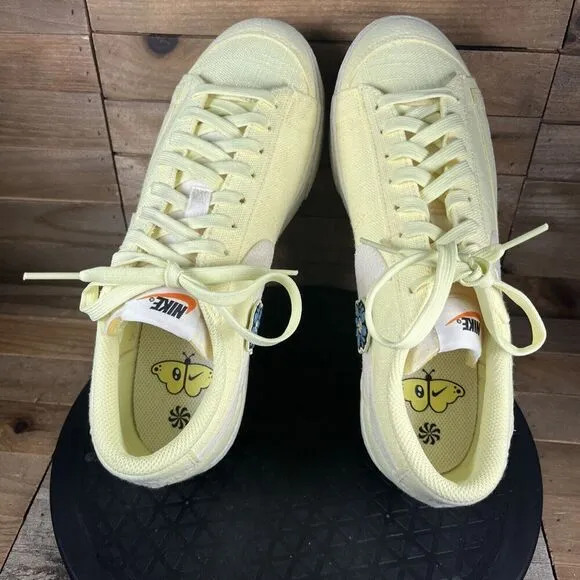 Nike Womens Size US 9 Blazer Low Platform Next Nature Flower Power Lace Up Shoes