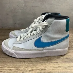 Nike~Youth~Blazer Mid 77 GS White/Blue/Orange Shoes~Size 4.5Y
