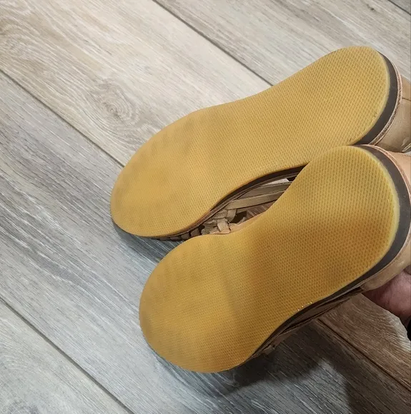 Nisolo Woven Huarache Womens Sandals Size 8 In Almond