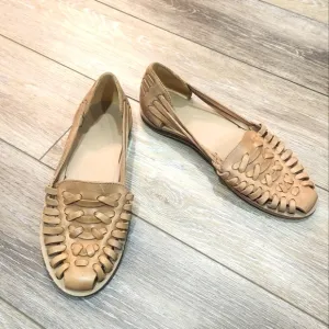 Nisolo Woven Huarache Womens Sandals Size 8 In Almond