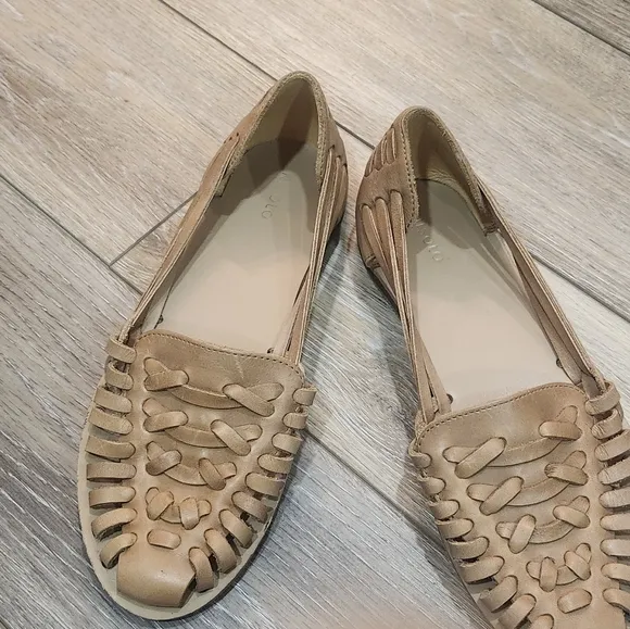 Nisolo Woven Huarache Womens Sandals Size 8 In Almond